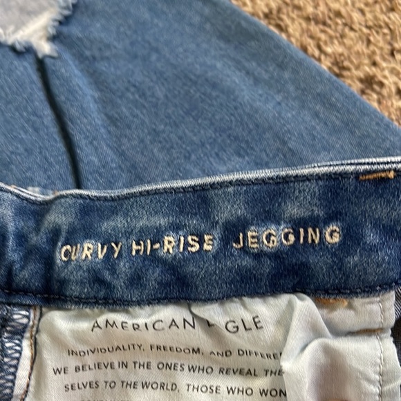 AE curvy high rise jegging with next level stretch 14 short - Picture 4 of 5